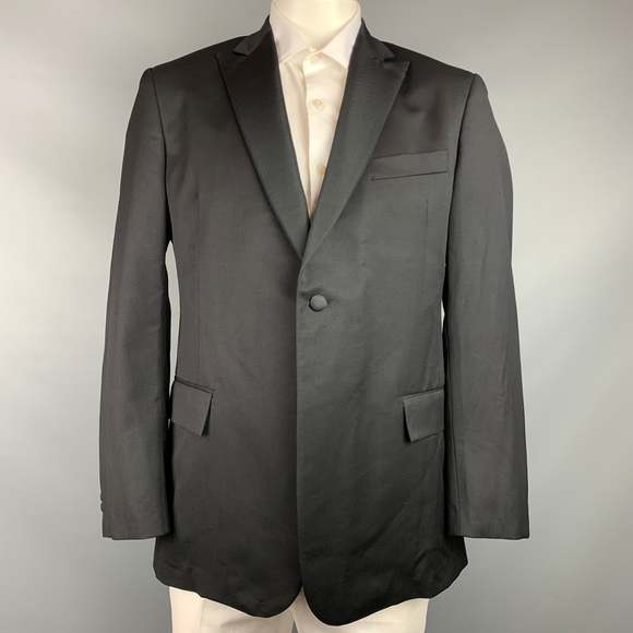 TODD SNYDER Size 42 Rose Wool / Cashmere Peak Lapel Double Breasted Coat main image 1